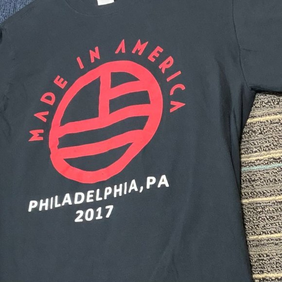 Chainsmokers T Shirt Mens Medium Concert Jay Z Made in America Band Tour Black - Picture 8 of 10